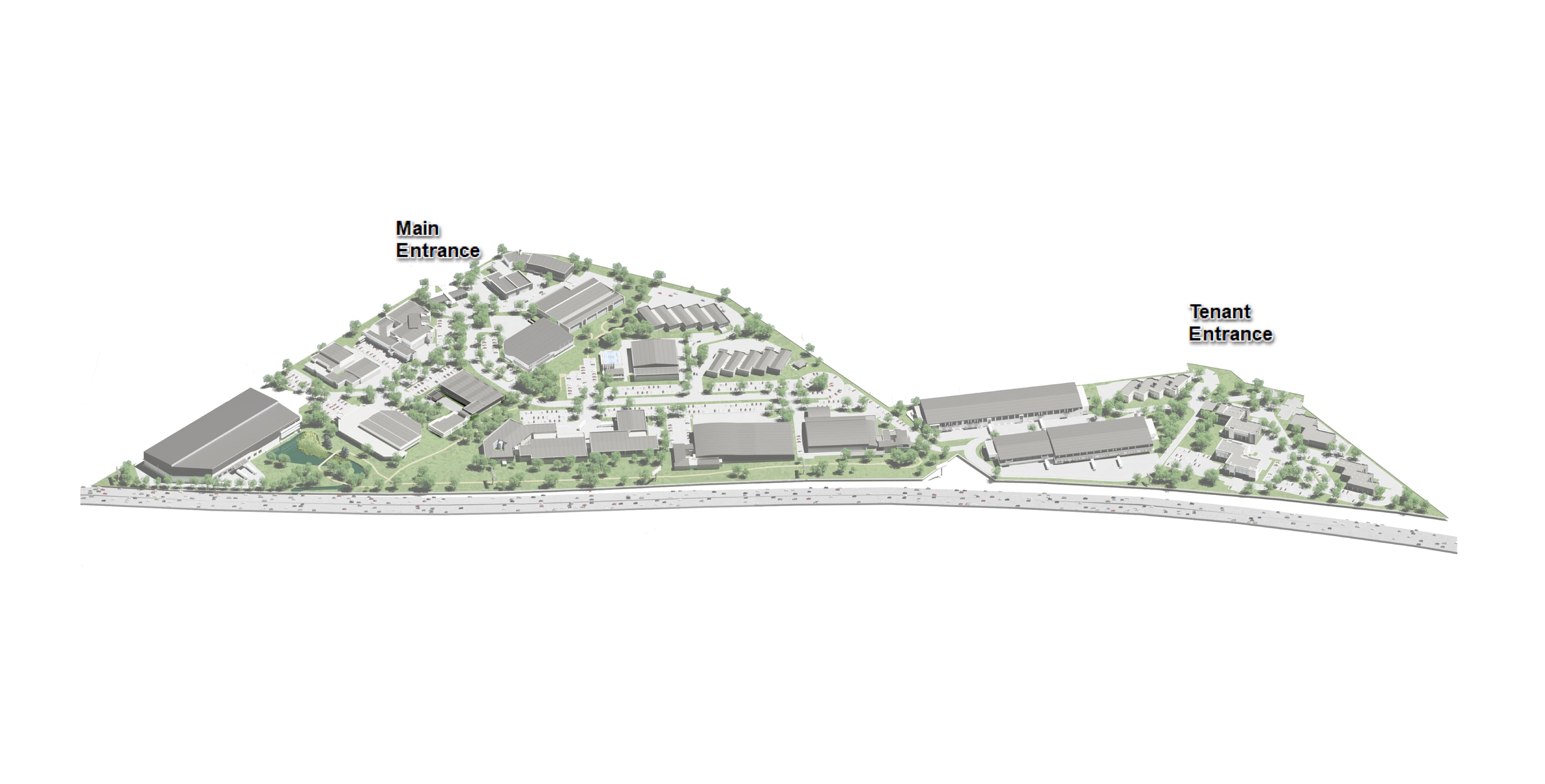 Aerial view of Midpoint Business Park in Midrand